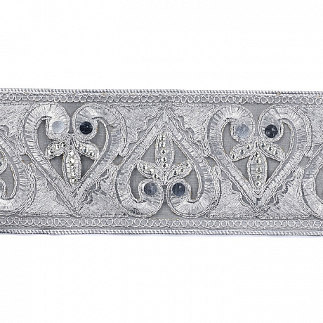 Новогоднее украшение  "Лента Жемчужное сердце" 31036